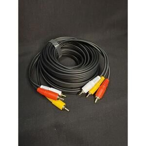 Hymeca AV Cable RCA Cables 25FT Composite Audio Video High Performance‎ New